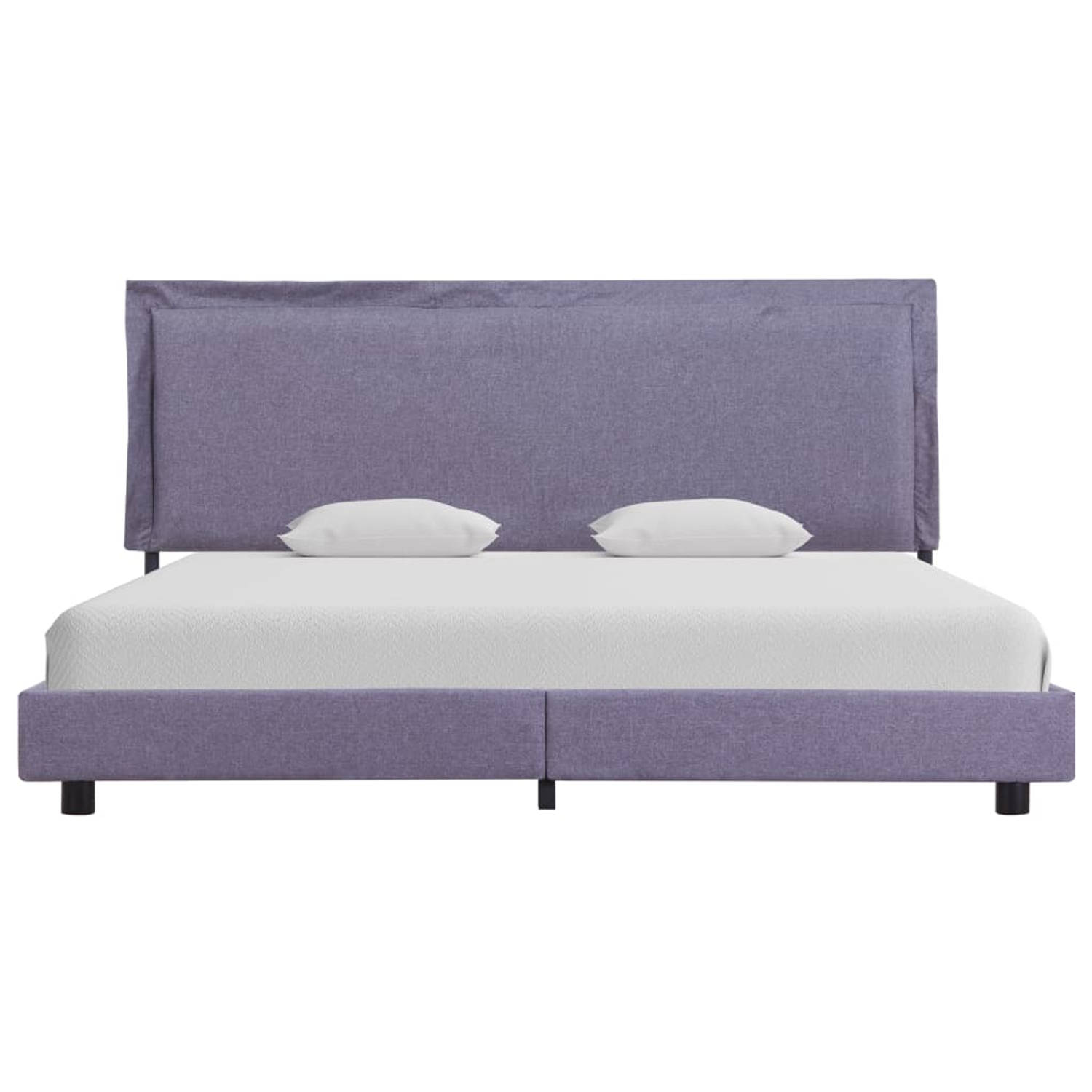 The Living Store Bedframe stof lichtgrijs 180x200 cm - Bed