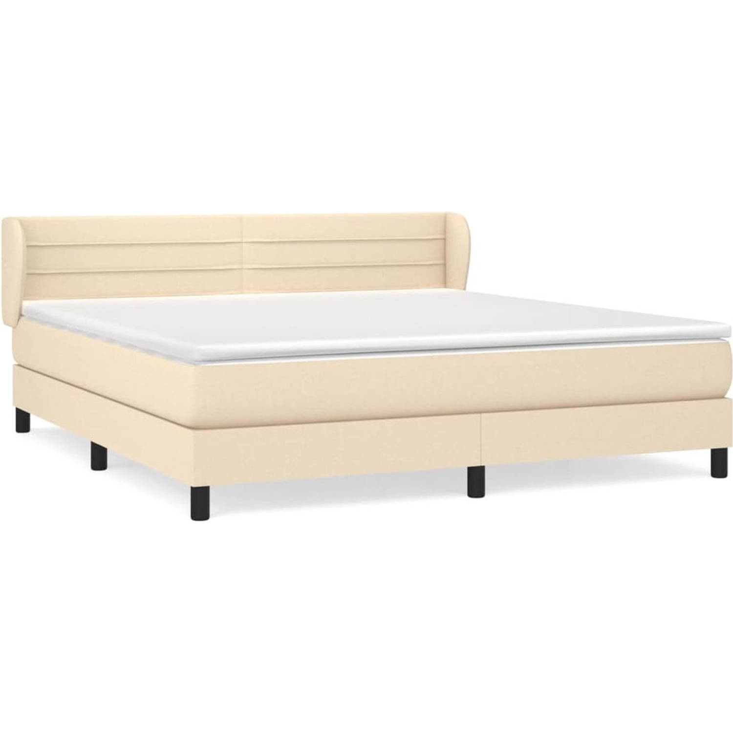 The Living Store Boxspringbed - Rustgevend - Bed - 180 x 200 - Ken- Duurzaam materiaal