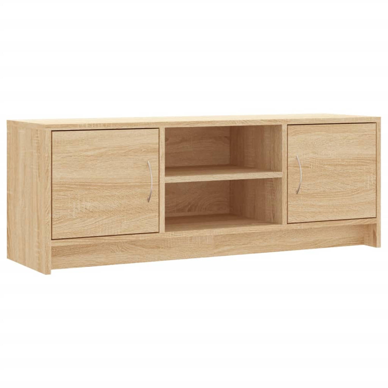 The Living Store TV-meubel Sonoma Eiken - 102 x 30 x 37.5 cm - Trendy ontwerp