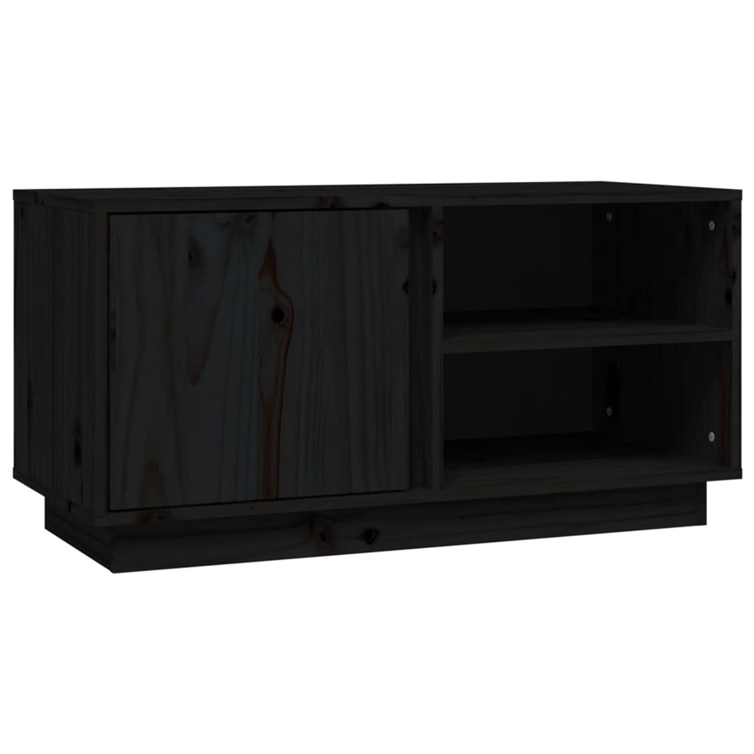 The Living Store TV-kast Trevor - TV-meubel - 80x35x40.5cm - massief grenenhout