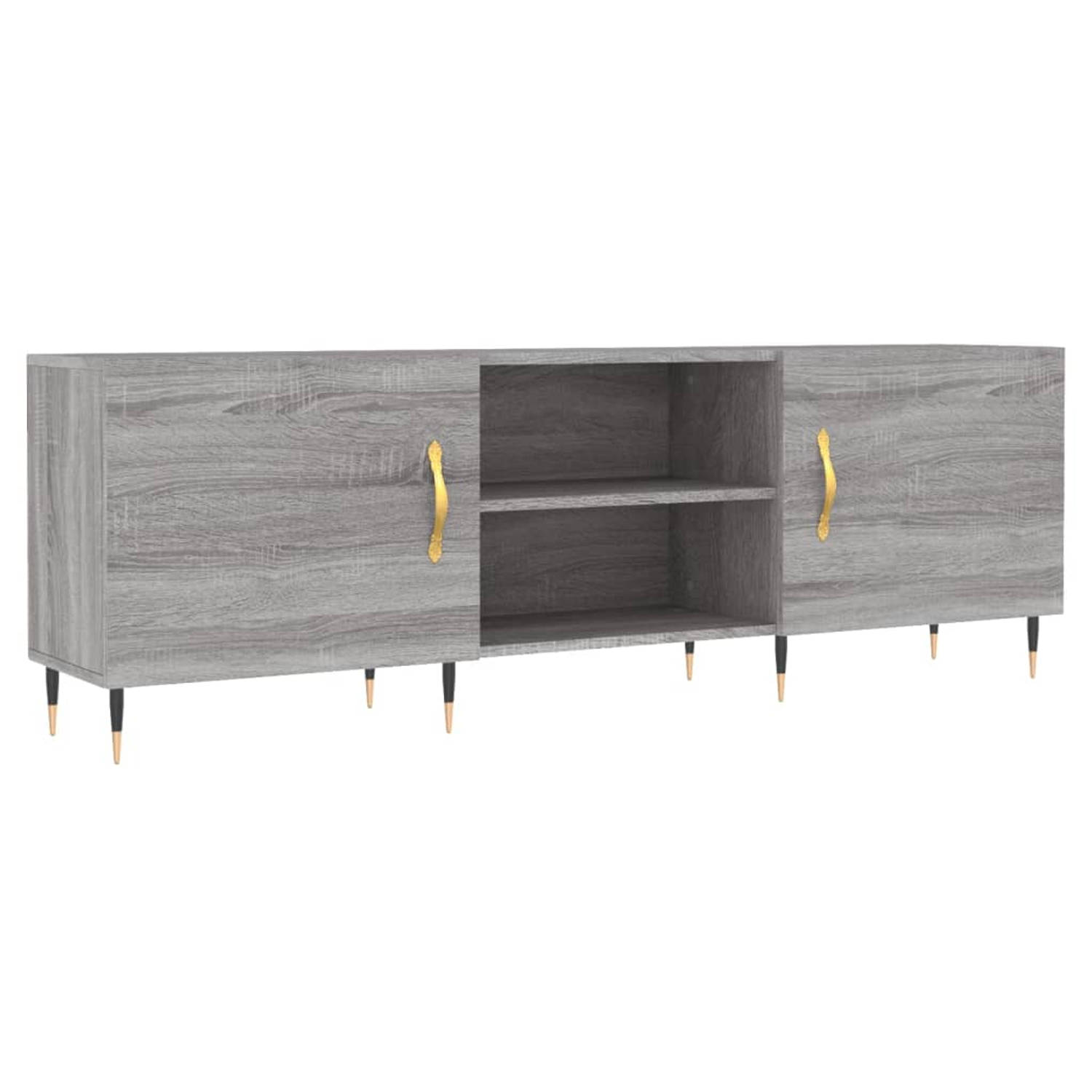 The Living Store TV-meubel - Sonoma Eiken - 150 x 30 x 50 cm - 4 Vakken