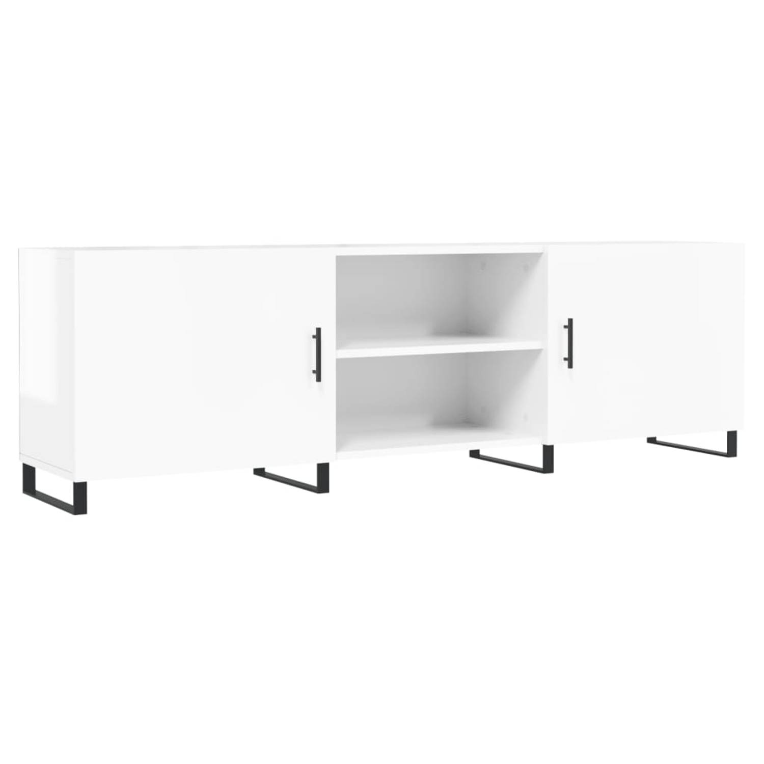 The Living Store TV-meubel - Hoogglans wit - 150 x 30 x 50 cm (B x D x H)