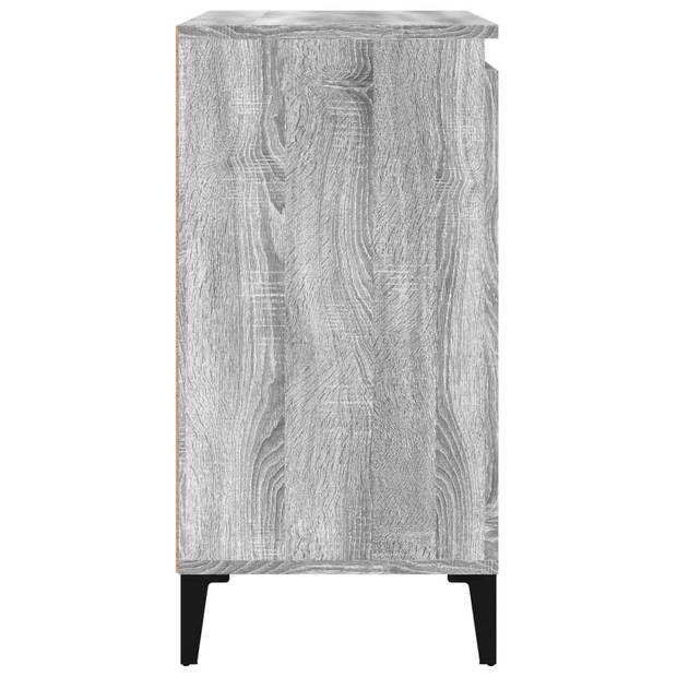 vidaXL Nachtkastjes 2 st 40x35x70 cm bewerkt hout grijs sonoma eiken