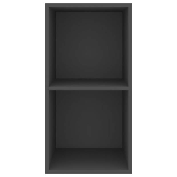 vidaXL Tv-wandmeubel 37x37x72 cm bewerkt hout grijs