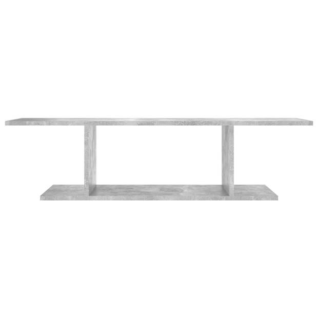 The Living Store Televisiewandkast - Betongrijs - 103 x 30 x 26.5 cm - Trendy en praktisch