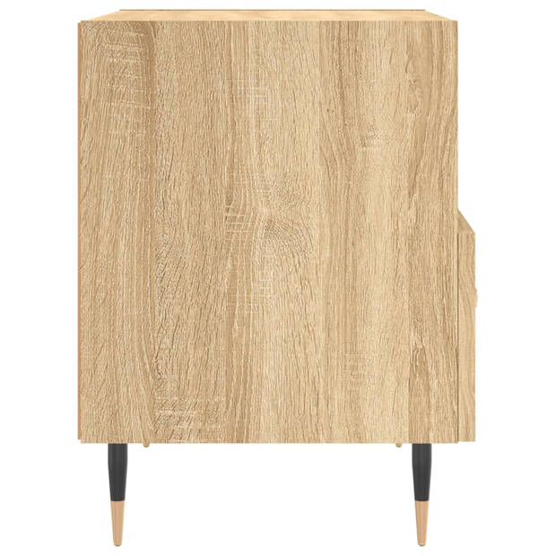 vidaXL Nachtkastjes 2 st 40x35x47,5 cm bewerkt hout sonoma eikenkleur