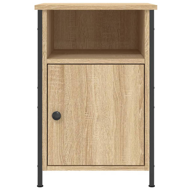 vidaXL Nachtkastjes 2 st 40x42x60 cm bewerkt hout sonoma eikenkleurig