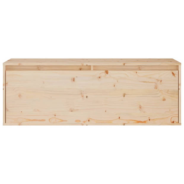 The Living Store Televisiekast Grenenhout - 100 x 30 x 35 cm - Klassiek design