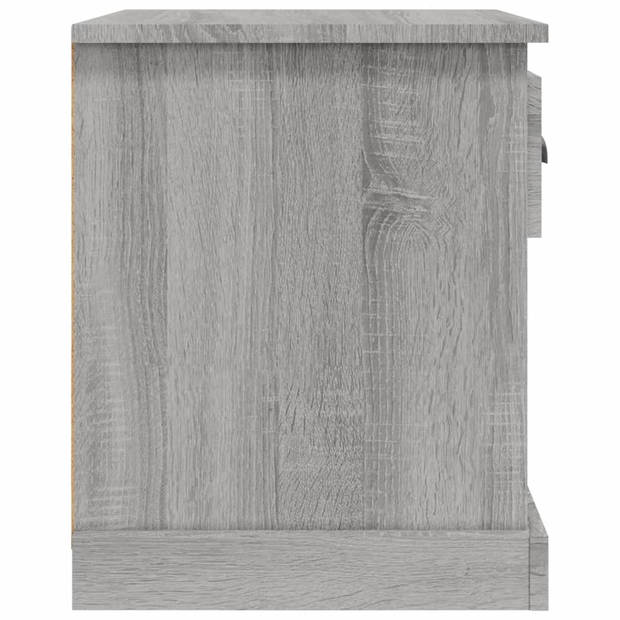 vidaXL Nachtkastjes 2 st 39x39x47,5 cm bewerkt hout grijs sonoma eiken