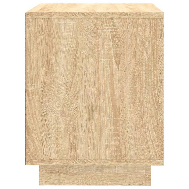 vidaXL Nachtkastjes 2 st 44x35x45 cm bewerkt hout sonoma eikenkleurig