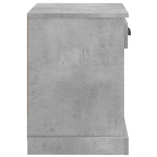 vidaXL Nachtkastje 43x36x50 cm betongrijs