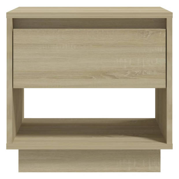 vidaXL Nachtkastjes 2 st 45x34x44 cm bewerkt hout sonoma eikenkleurig