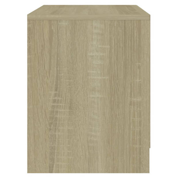 vidaXL Nachtkastjes 2 st 45x34,5x44,5 cm bewerkt hout sonoma eiken