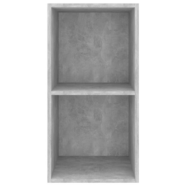 The Living Store TV-meubel - Betongrijs - 37x37x72 cm - Met 2 vakken