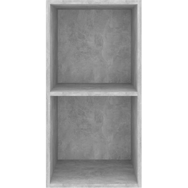 The Living Store TV-meubel - Betongrijs - 37x37x72 cm - Met 2 vakken