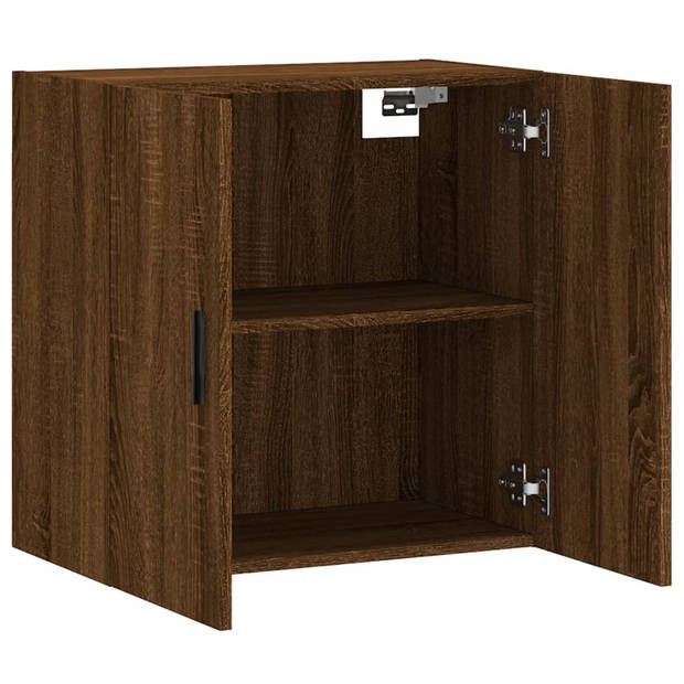 The Living Store Zwevende Wandkast - Bruineiken - 60 x 31 x 60 cm - Duurzaam Hout