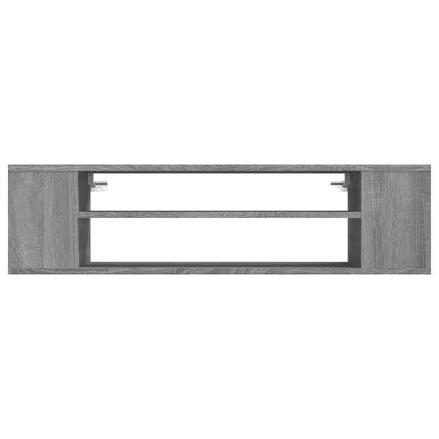 The Living Store Hangende Tv-kast - Grijs Sonoma Eiken - 100x30x26.5 cm