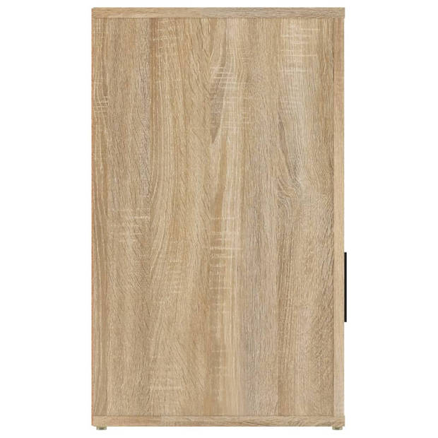 vidaXL Nachtkastje 50x36x60 cm bewerkt hout sonoma eikenkleurig