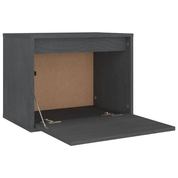 The Living Store TV-meubel Wandkast - 45 x 30 x 35 cm - massief grenenhout