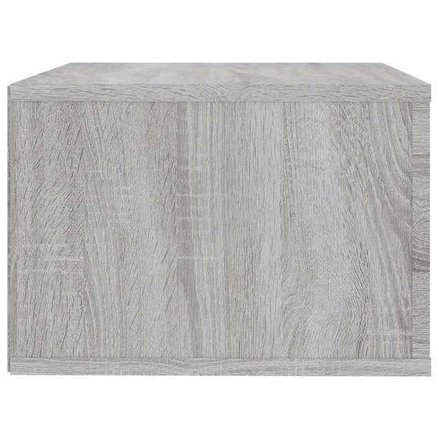 vidaXL Nachtkastjes 2 st wandgemonteerd 50x36x25 cm grijs sonoma eiken