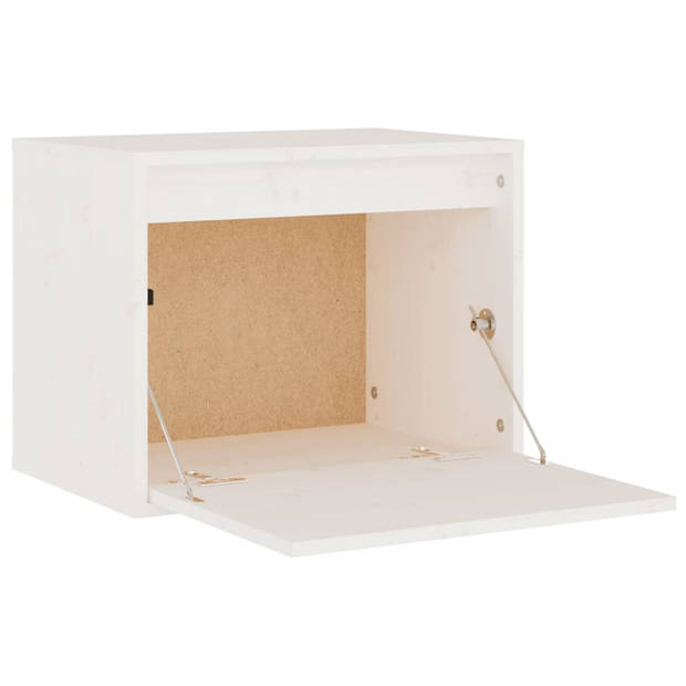 The Living Store TV-meubel - klassiek design - hangkast - 45 x 30 x 35 cm - massief grenenhout