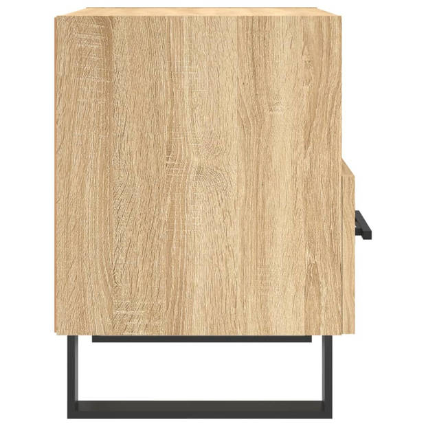 vidaXL Nachtkastjes 2 st 40x35x47,5 cm bewerkt hout sonoma eikenkleur