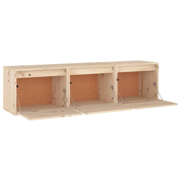 The Living Store TV-meubel - Grenenhout - 45x30x35 cm - Klassiek design