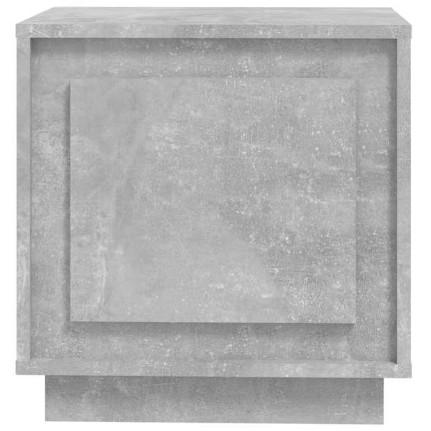 vidaXL Nachtkastjes 2 st 44x35x45 cm bewerkt hout betongrijs