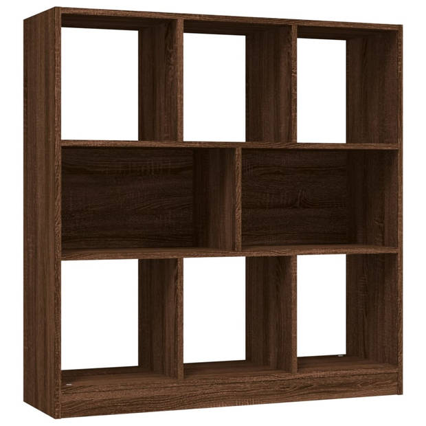 The Living Store Boekenkast - Bruineiken - 97.5 x 29.5 x 100 cm - Stijlvol en praktisch