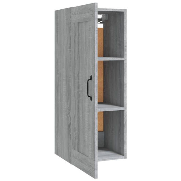 The Living Store Hangkast Sonoma Eiken - Wandgemonteerd - 35 x 34 x 90 cm