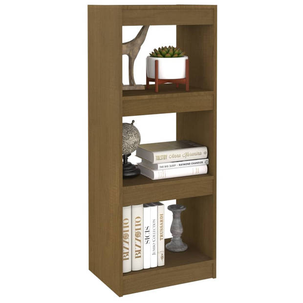 The Living Store Boekenkast - Massief grenenhout - 40x30x103.5 cm - Honingbruin