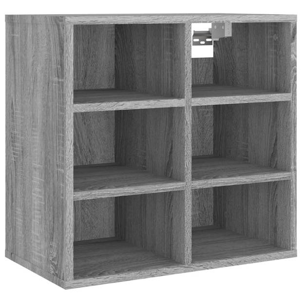 The Living Store Schoenenkast - Grijs Sonoma Eiken - 52.5 x 30 x 50 cm - 2 stuks