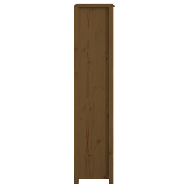 vidaXL Boekenkast 50x35x154 cm massief grenenhout honingbruin