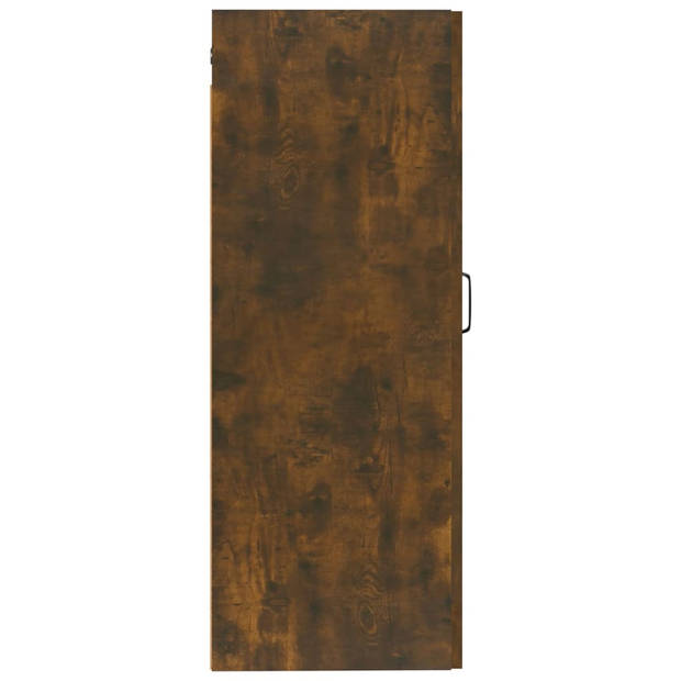 vidaXL Wandkast 35x34x90 cm bewerkt hout gerookt eikenkleurig