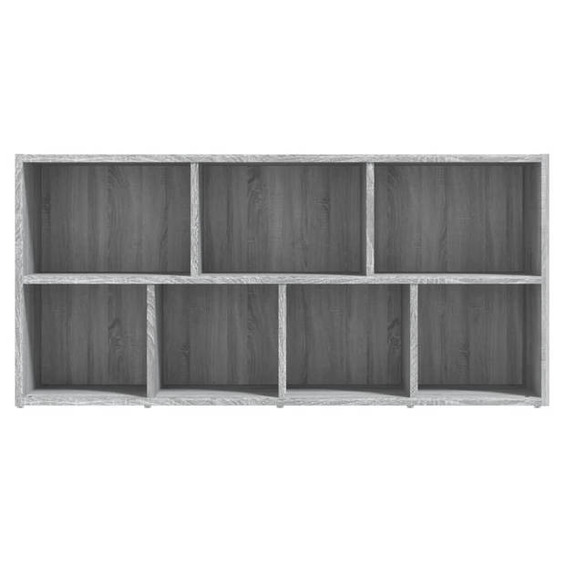 The Living Store Boekenkast Grijs Sonoma Eiken - 50 x 25 x 106 cm - Stevig materiaal