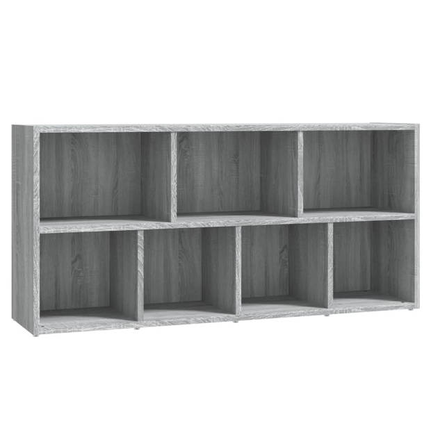 The Living Store Boekenkast Grijs Sonoma Eiken - 50 x 25 x 106 cm - Stevig materiaal