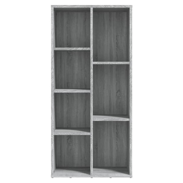 The Living Store Boekenkast Grijs Sonoma Eiken - 50 x 25 x 106 cm - Stevig materiaal