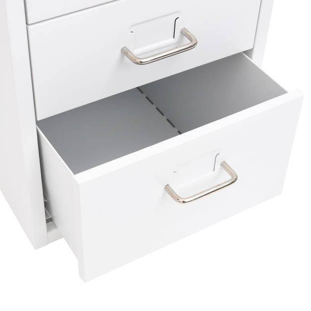 The Living Store Archiefkast - 6 lades - 28 x 41 x 69 cm - Metalen handvatten