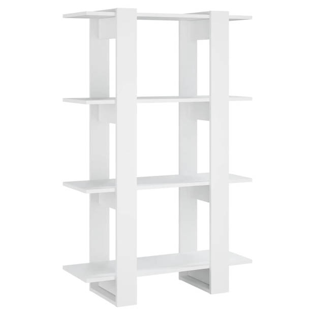 The Living Store Boekenkast - 80 x 30 x 123.5 cm - Wit hout