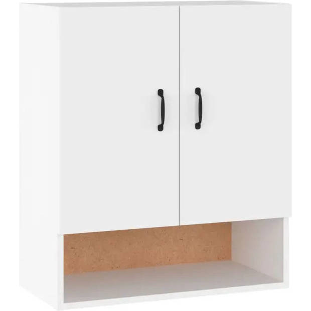 The Living Store Wandkast - Gerookt Eiken - 60x31x70 cm - Stevig - ruim en trendy