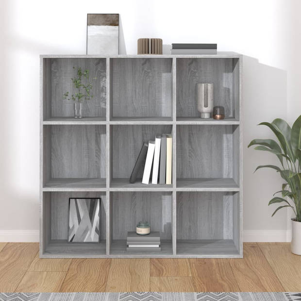 vidaXL Boekenkast 98x29x97,5 cm grijs sonoma eikenkleurig