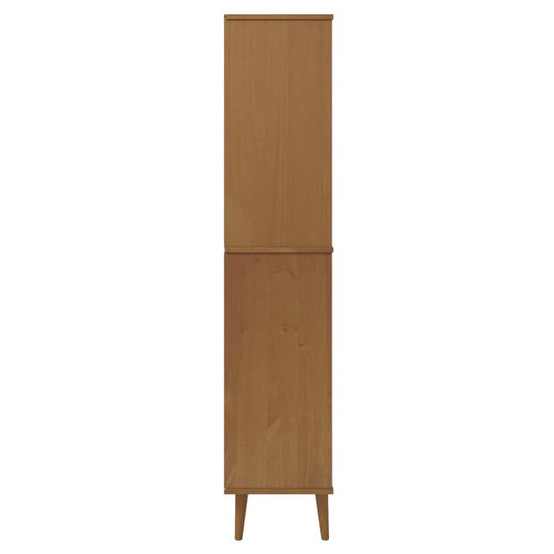 The Living Store MOLDE Boekenkast - 85 x 35 x 170.5 cm - Massief grenenhout