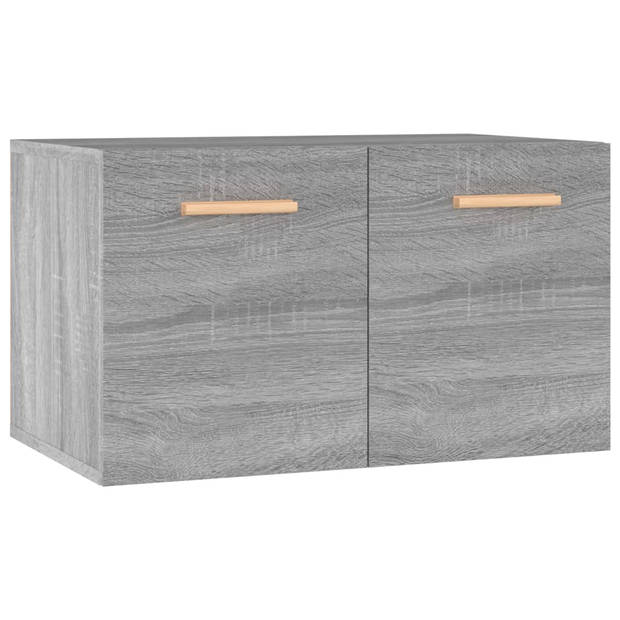 The Living Store wandkast - - Kasten - 60x36.5x35 cm - Grijs sonoma eiken