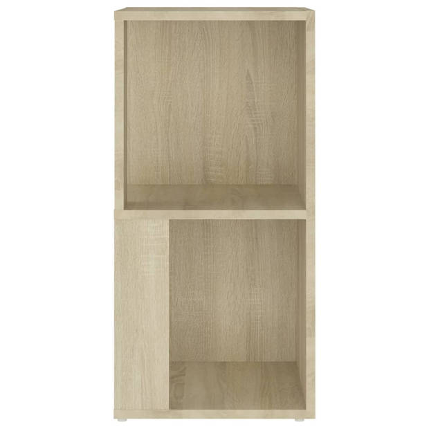 The Living Store Hoekkast Rustieke Charme - 33 x 33 x 67 cm - Sonoma Eiken