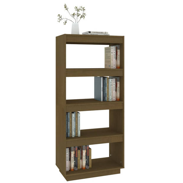 The Living Store Boekenkast Honey - 60 x 35 x 135 cm - Massief grenenhout