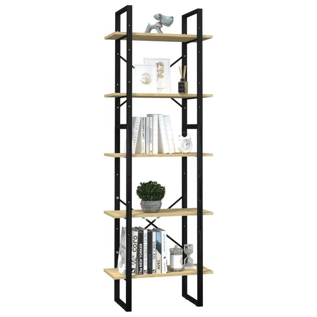 The Living Store Boekenkast met 5 schappen 60x30x175 cm grenenhout - Kast