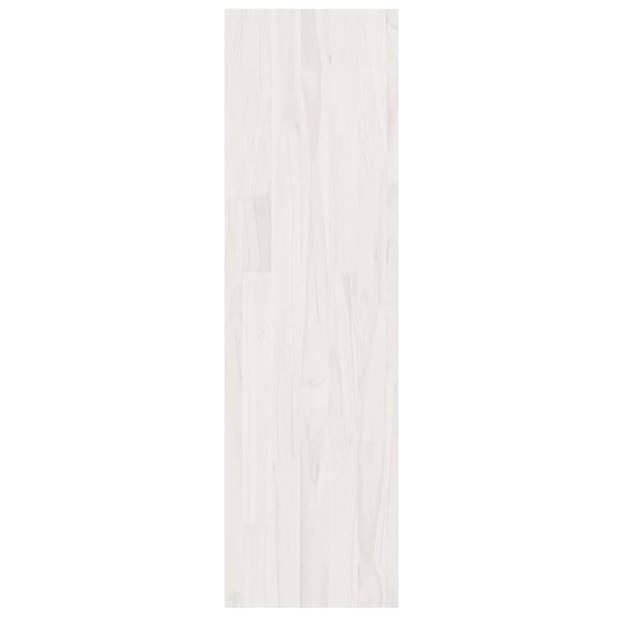 vidaXL Boekenkast/kamerscherm 40x30x103,5 cm massief grenenhout wit
