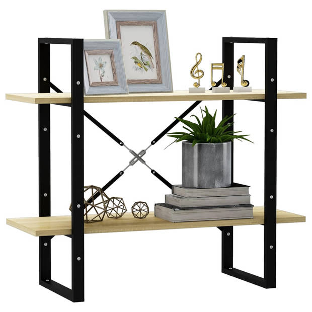 The Living Store Boekenkast - Sonoma Eiken - 80 x 30 x 70 cm - Stevig en Duurzaam