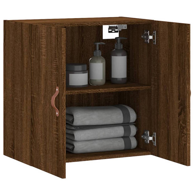 The Living Store Wandkast Bruineiken - 60 x 31 x 60 cm - Duurzaam bewerkt hout