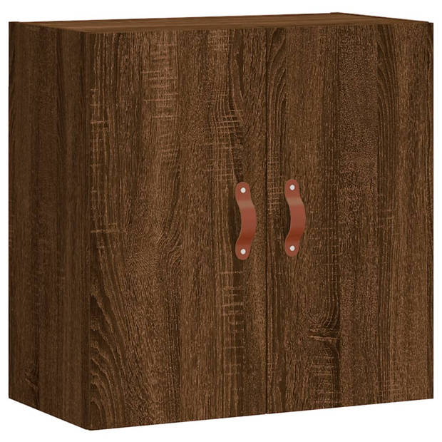 The Living Store Wandkast Bruineiken - 60 x 31 x 60 cm - Duurzaam bewerkt hout